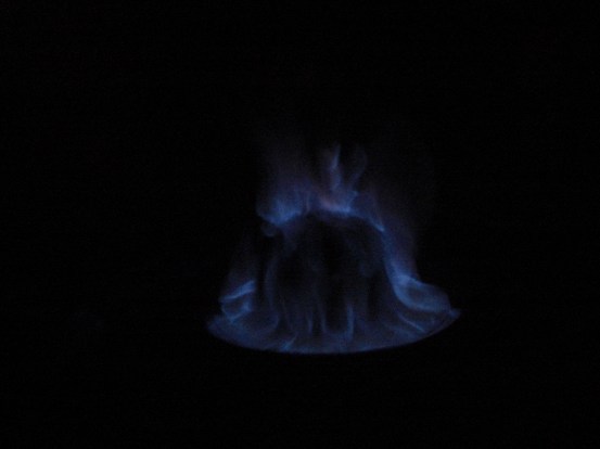 Flaming Christmas pudding