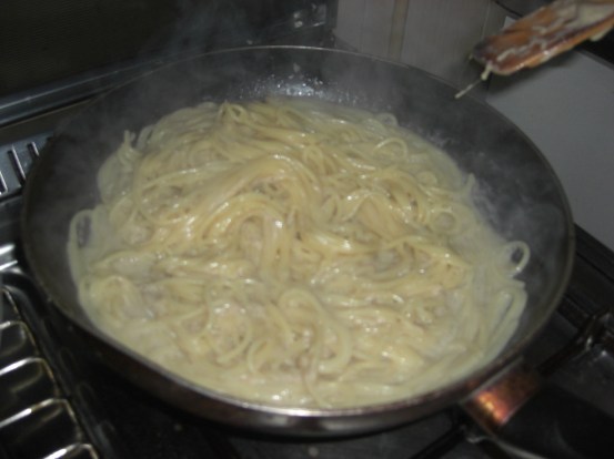 cheese and black pepper spaghetti