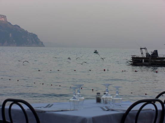 Sea view dinner